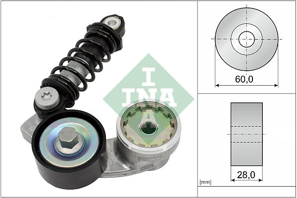 Napinacz paska wieloklinowego do Kia, 534 0737 10, INA w ofercie sklepu e-autoparts.pl 
